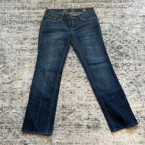 New York & Company Dark Blue Straight Leg Women's Jeans